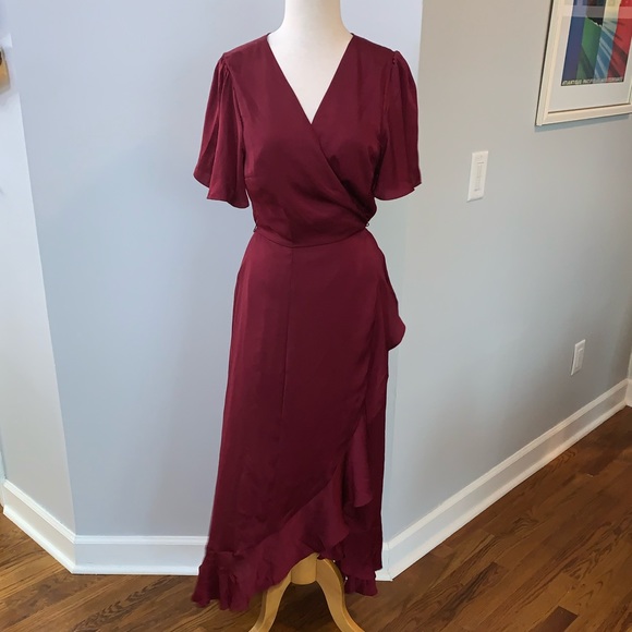 ModCloth Stunning Wonder Maxi Wrap Dress - Picture 2 of 8
